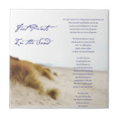 Carreau empreintes dans le sable (Devant)