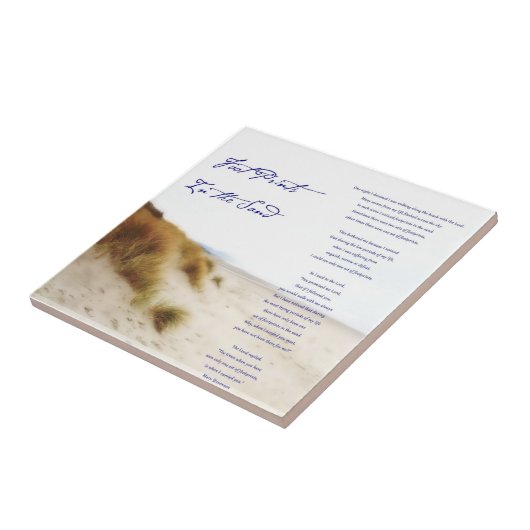 Carreau empreintes dans le sable (Côté)