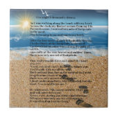 Carreau Empreintes de pas dans le sable (Devant)