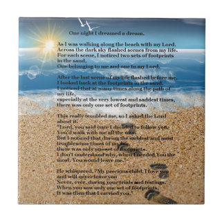 Carreau Empreintes de pas dans le sable