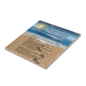 Carreau Empreintes de pas dans le sable (Côté)