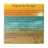 Carreau Empreintes de pas dans le sable (Devant)