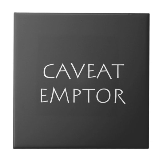 Carreau Emptor Caveat (Devant)