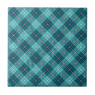 Carreau en céramique à carreaux tartan