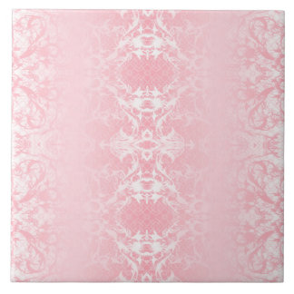 Carreau en céramique à motif abstrait rose