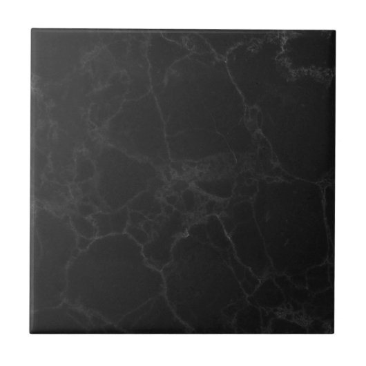 Carreau en céramique à texture de marbre noir de 1 (Devant)