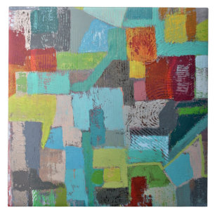Carreau en céramique de 6 x 6 "Coat of Many Colors