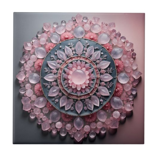 Carreau en céramique de quartz rose (Devant)