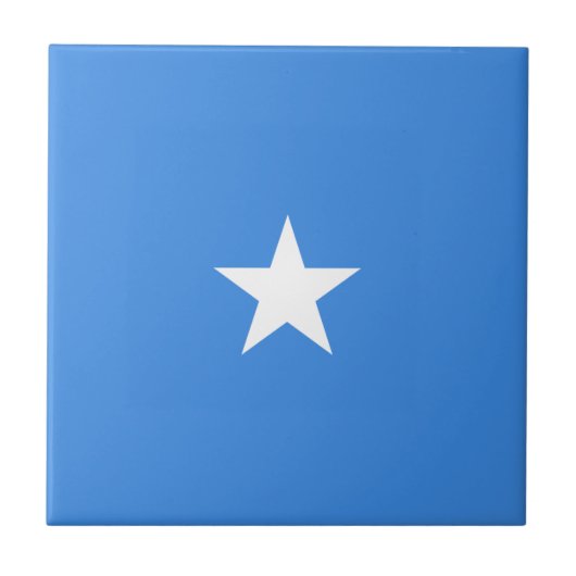 Carreau en céramique Drapeau de la Somalie (Devant)