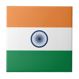 Carreau en céramique Drapeau de l'Inde