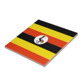 Carreau en céramique Drapeau de l'Ouganda (Côté)