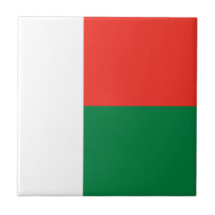 Carreau en céramique Drapeau de Madagascar