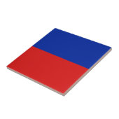 Carreau en céramique Drapeau d'Haïti (Côté)