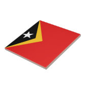 Carreau en céramique Drapeau du Timor oriental (Côté)