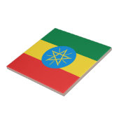Carreau en céramique Drapeau Éthiopie (Côté)
