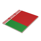 Carreau en céramique du drapeau de Biélorussie (Côté)