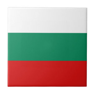 Carreau en céramique du drapeau de Bulgarie