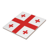 Carreau en céramique du drapeau de Géorgie (Côté)