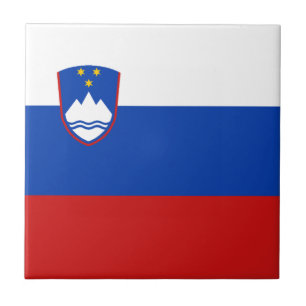 Carreau en céramique du drapeau de la Slovénie