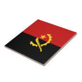 Carreau en céramique du drapeau de l'Angola (Côté)