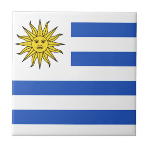 Carreau en céramique du drapeau de l'Uruguay
