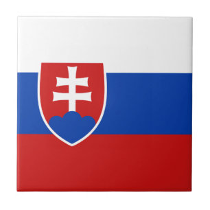 Carreau en céramique du drapeau de Slovaquie