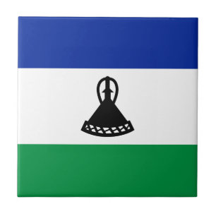 Carreau en céramique du drapeau du Lesotho