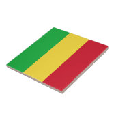 Carreau en céramique du drapeau du Mali (Côté)