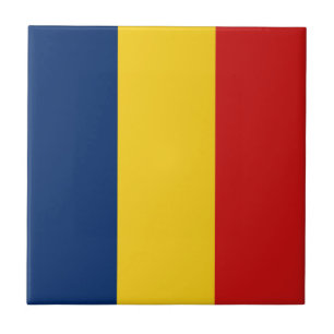 Carreau en céramique du drapeau du Tchad
