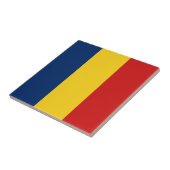 Carreau en céramique du drapeau du Tchad (Côté)