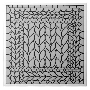Carreau en céramique GRIS TRICOT ENVERS / Gris