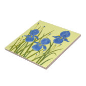 Carreau en céramique Iris bleus (Côté)