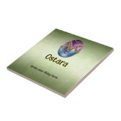 Carreau en céramique Ostara personnalisable (Côté)