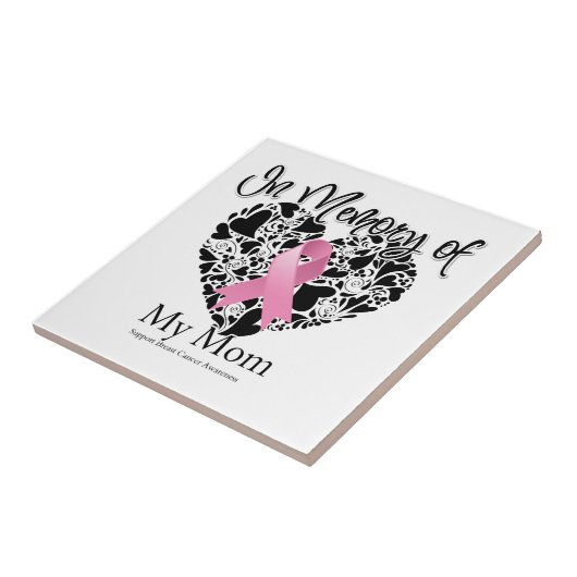 Carreau En mémoire de ma mère - Sensibilisation au cancer  (Côté)