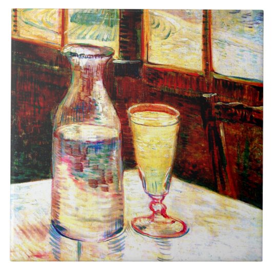 Carreau Encore la vie Absinthe Van Gogh Art (Devant)