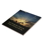 Carreau Encourageurs Foi Inspirationnel Cheval et lever du (Côté)