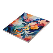 Carreau Encre Abstraite d'alcool (Côté)