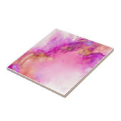 Carreau Encre d'alcool Abstrait fluide | (Côté)