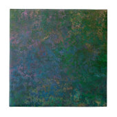 Carreau Encre d'alcool vert foncé et bleu Abstrait (Devant)