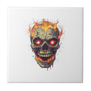 Carreau Enfer infernal de crâne