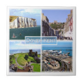 Carreau ENG005 DOVER château, port, KENT, Angleterre, (Devant)