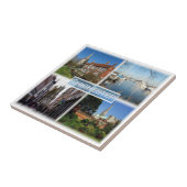 Carreau ENG007 CHICHESTER, Bosham Church et Brook House, (Côté)