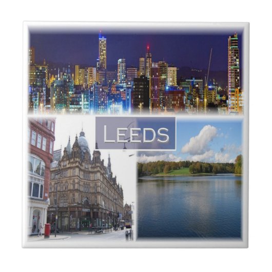 Carreau ENG018 LEEDS, Yorkshire, Angleterre, Europe, (Devant)