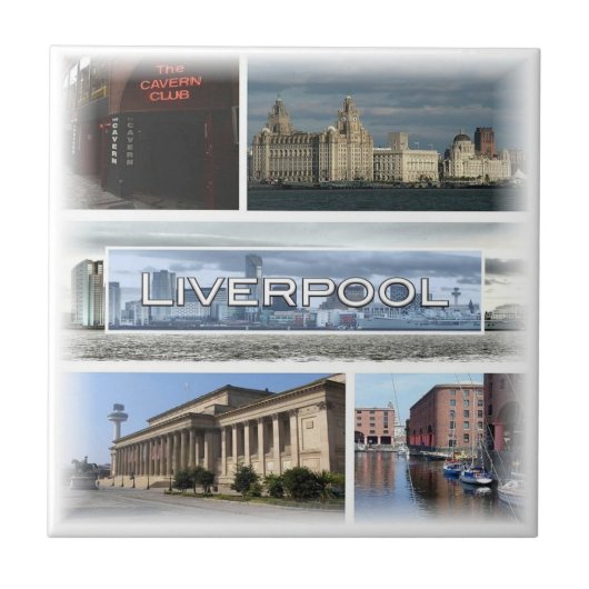 Carreau ENG026 LIVERPOOL, Angleterre, Europe, (Devant)