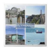 Carreau ENG045 PLYMOUTH DEVON, Angleterre, Europe, (Devant)