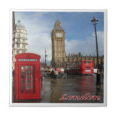 Carreau ENG063 LONDRES BIG BEN, bus à impériale, (Devant)