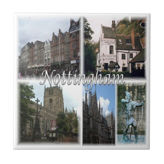 Carreau ENG067 NOTTINGHAM, Angleterre, Europe, (Devant)