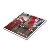 CARREAU ENG082 BIG BEN, DOUBLE DECKER BUS, (Côté)