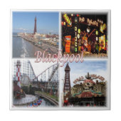 Carreau ENG100 BLACKPOOL, Angleterre, Europe, (Devant)