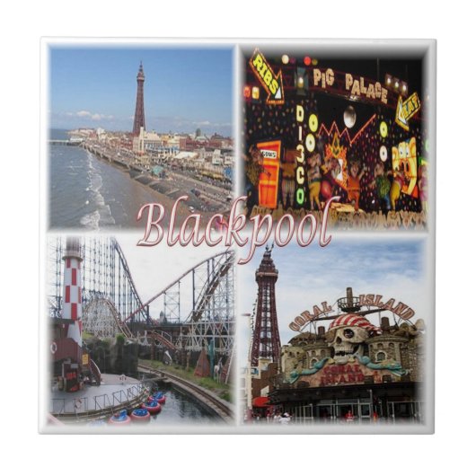 Carreau ENG100 BLACKPOOL, Angleterre, Europe, (Devant)